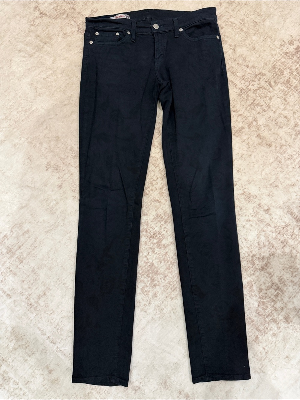 Red Engine Women’s Black Straight-Leg Pants with Rivet Details